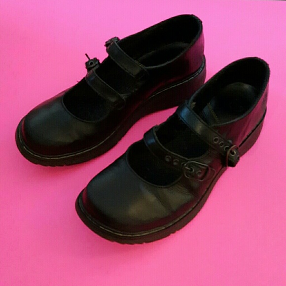 Dr. Martens Shoes - Dr. Martens "Candie" Black Leather Mary Janes